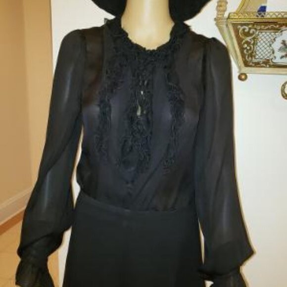 Nanette Lepore Black Blouse - Picture 2 of 6